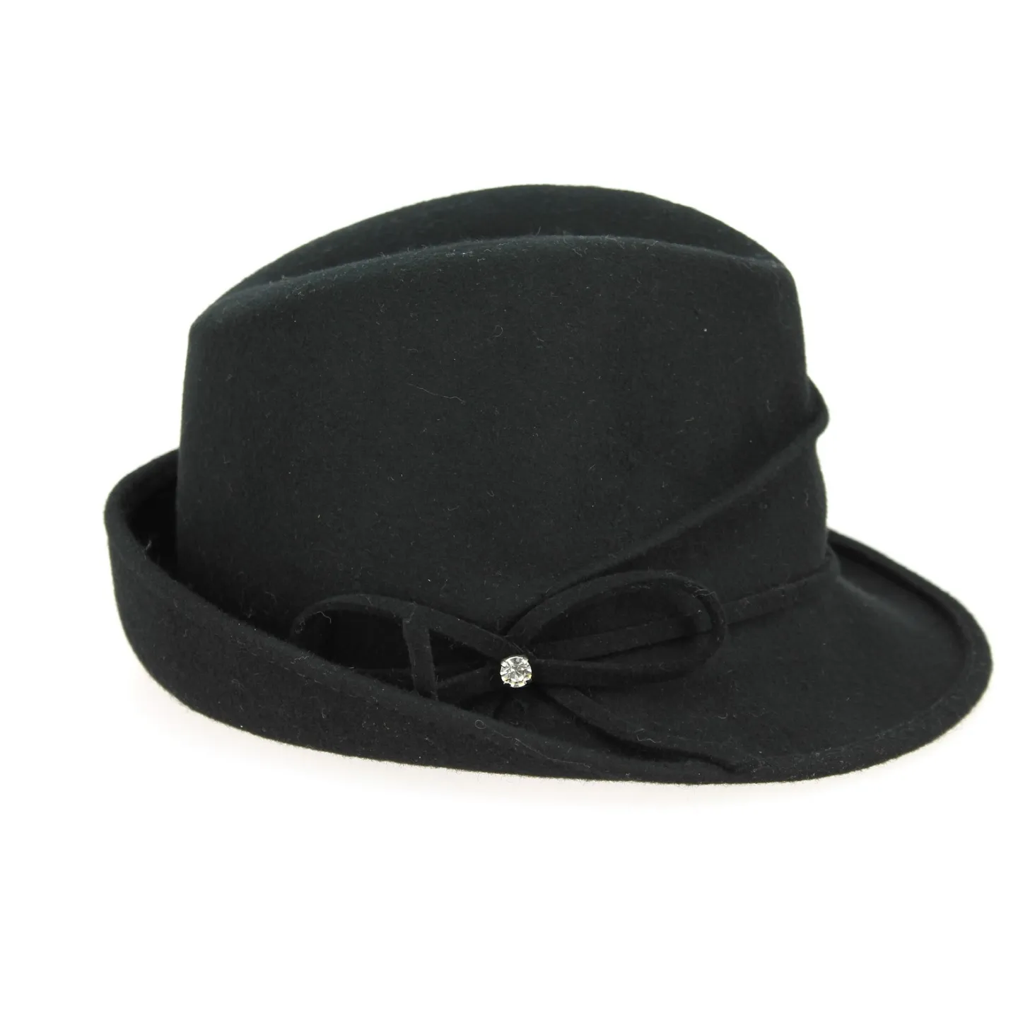Black Wool Felt Trilby Hat Maciano - Traclet Reference: 2562 | Traclet Hatters