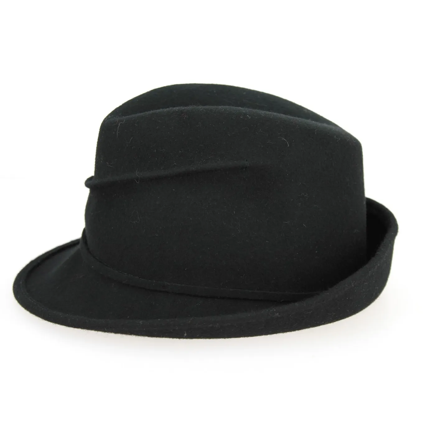 Black Wool Felt Trilby Hat Maciano - Traclet Reference: 2562 | Traclet Hatters