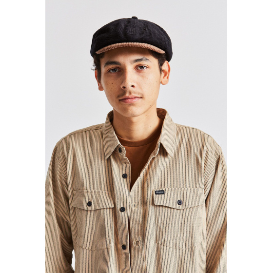 Casquette Brood Velours Marron & Noir- Brixton Casquette Brood Velours Marron & Noir- Brixton