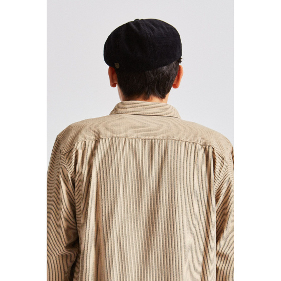 Brown & Black Velvet Brood Cap - Brixton