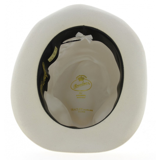 Chapeau Fedora Majestic Blanc - Borsalino