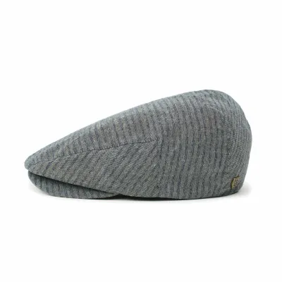 Casquette Plate Hooligan Coton Bleu Marine & Gris- Brixton  Reference : 5559 | Chapellerie Traclet