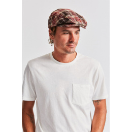 Hooligan Wool Cap Brown & Bordeaux- Brixton
