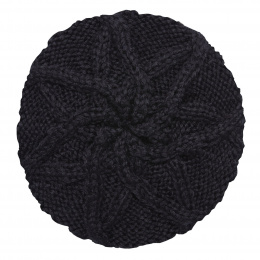 The Bobbie Black Beret - Coal