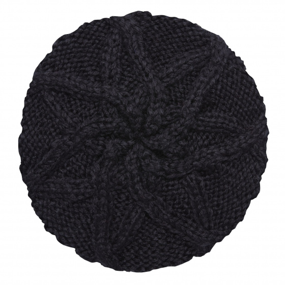 The Bobbie Beret Black- Coal