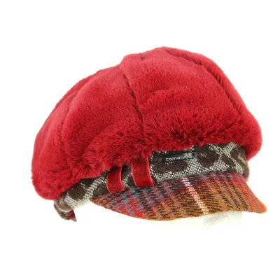 Talange Burgundy Newsboy Cap - Traclet  Reference : 5845 | Traclet Hat Shop