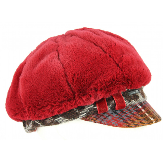 Talange Burgundy Newsboy Cap - Traclet
