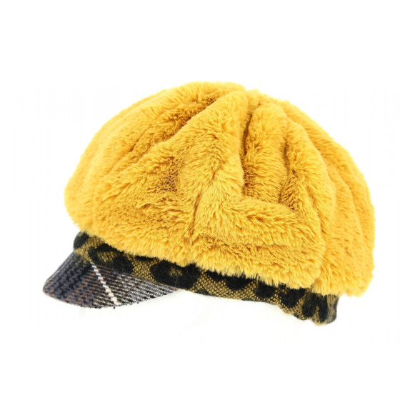Talange Mustard Newsboy Cap - Traclet