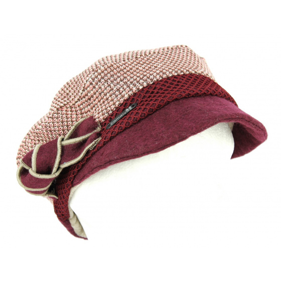 Casquette Gavroche Utelle Prune- Traclet  Casquette Gavroche Utelle Prune- Traclet