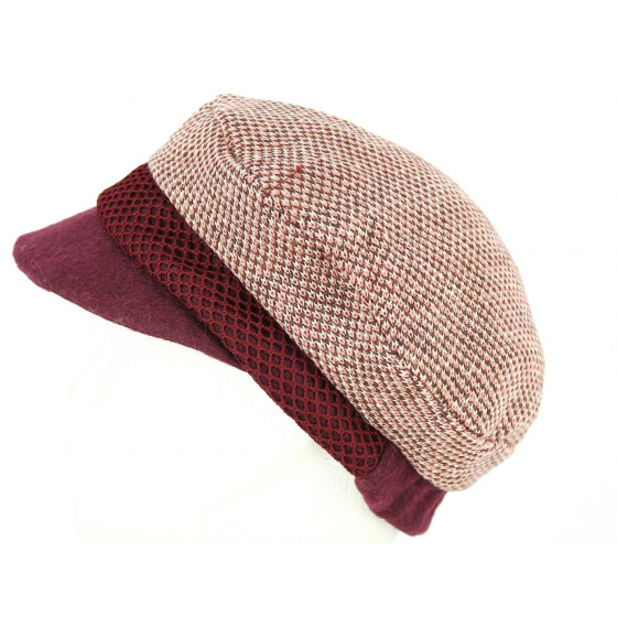 Plum Utelle Newsboy Cap - Traclet