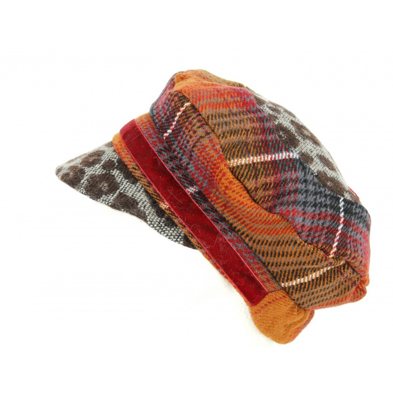 Vadans Burgundy Newsboy Cap - Traclet