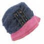 Navy & Purple Odenas Bucket Hat - Traclet