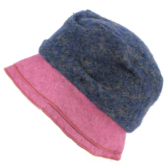 Navy & Purple Odenas Bucket Hat - Traclet