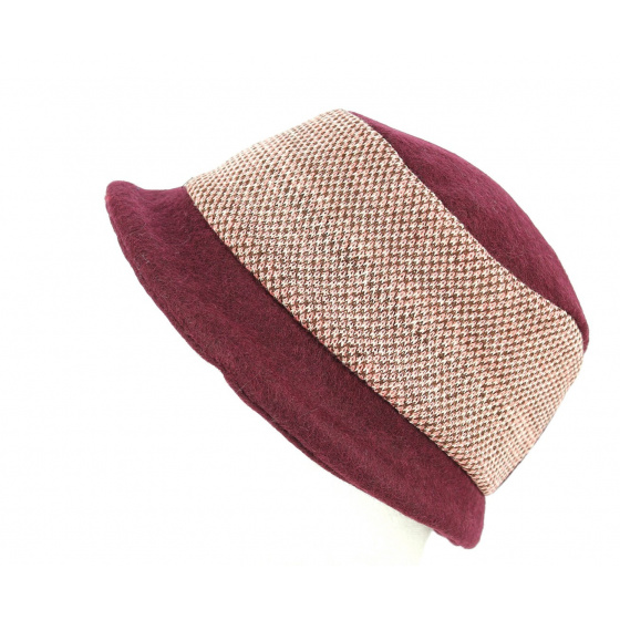Chapeau Bob Illiat  Laine Prune- Traclet