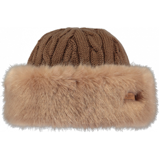Bonnet-Toque Cable Fausse Fourrure Marron - Barts Bonnet-Toque Cable Fausse Fourrure Marron - Barts
