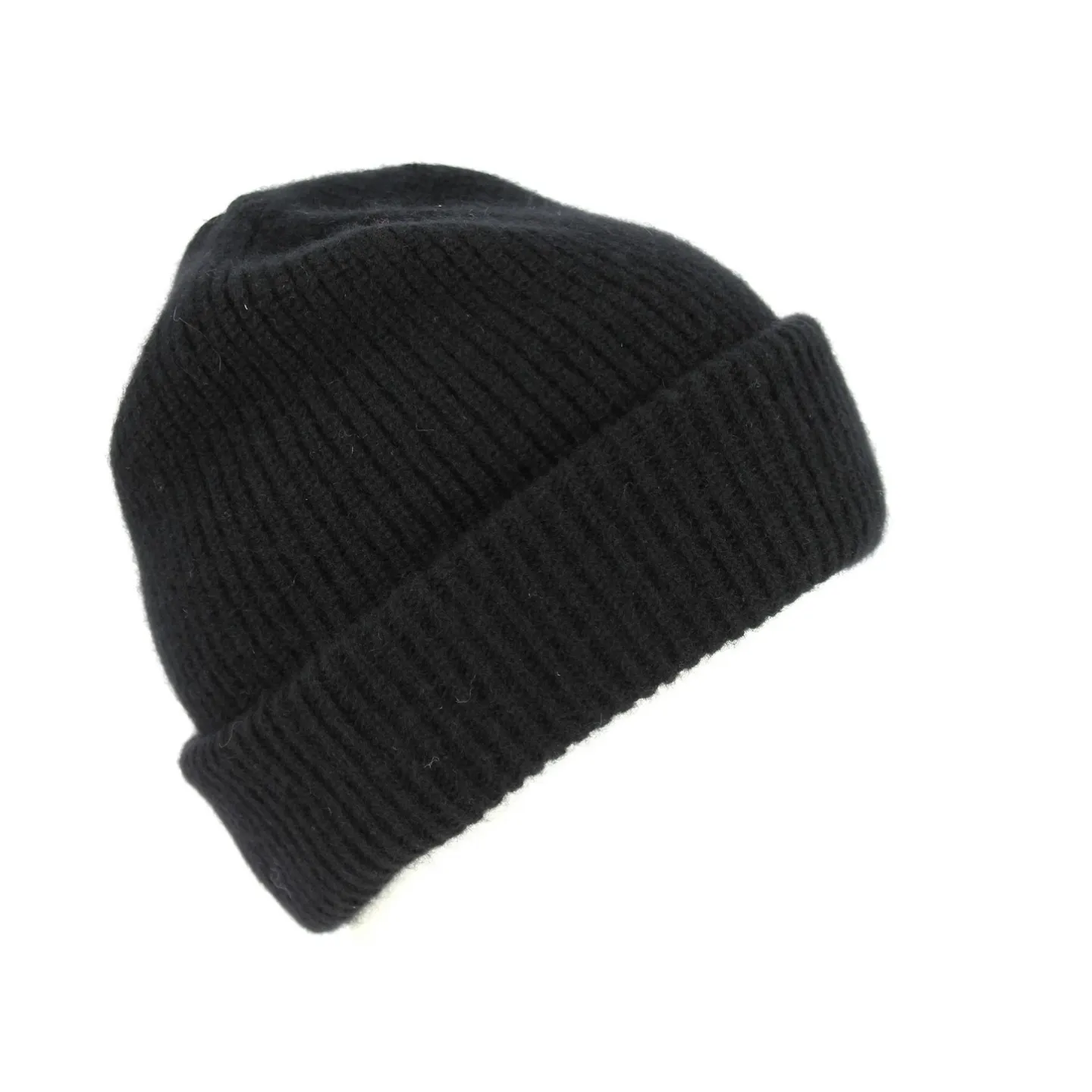 Bonnet à Revers Iggio Cachemire Noir- Traclet  Reference : 2242 | Chapellerie Traclet