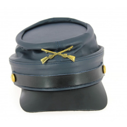 Nordiste Style Cap Navy Blue Leather- Traclet