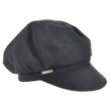Casquette Gavroche Imperméable Noire- Seeberger Reference : 1690 | Chapellerie Traclet