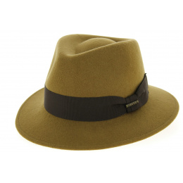 Walter Fedora Hat in Camel Wool Felt - Traclet