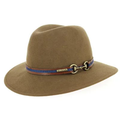 Chapeau Fedora Indiana Feutre Laine Camel - Traclet Reference : 5887 | Chapellerie Traclet