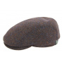 Belvedere Rounded Cap in Heathered Brown Wool - Göttmann