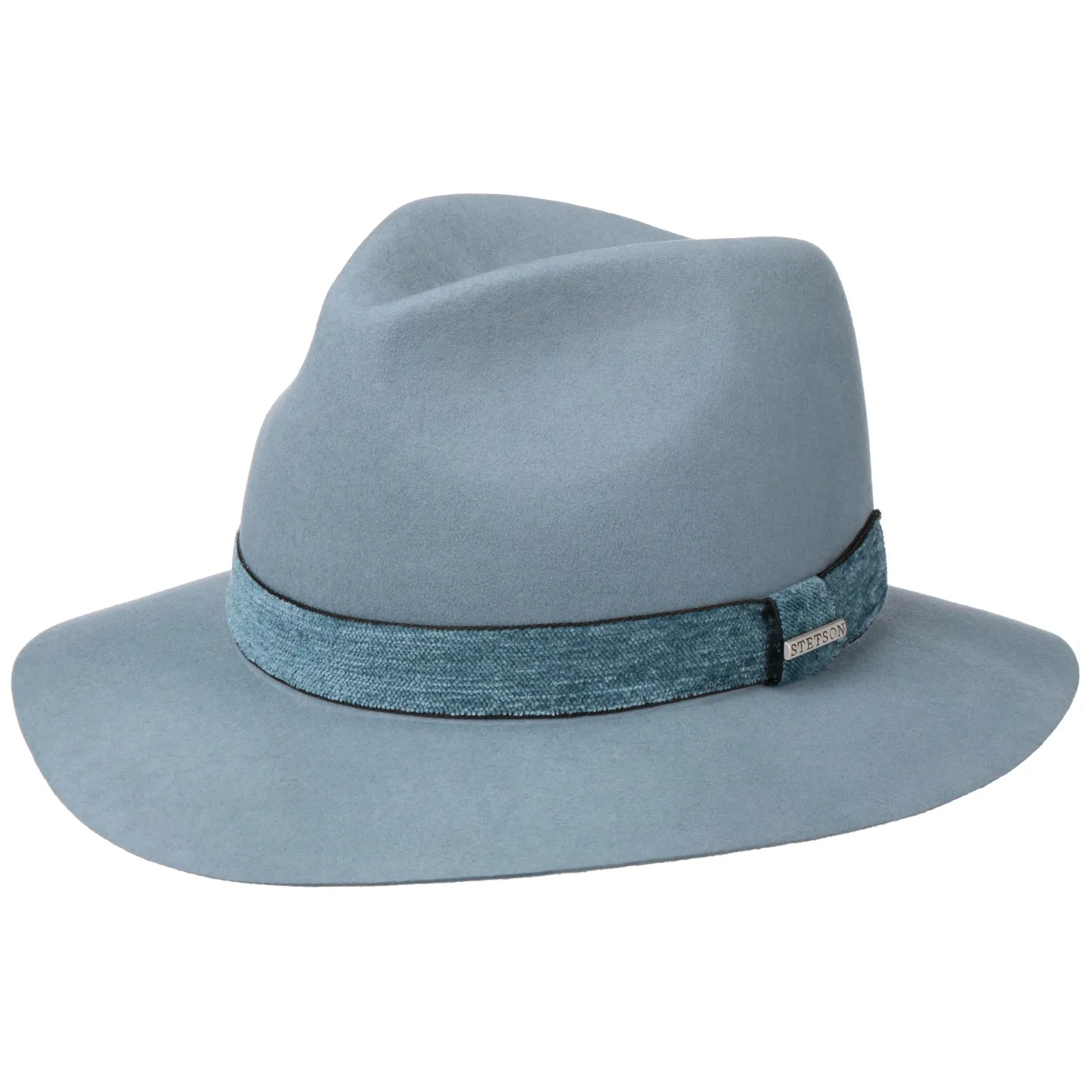 Chapeau Traveller Gardell Laine & Chameau Bleu Clair- Stetson  Reference : 7495 | Chapellerie Traclet