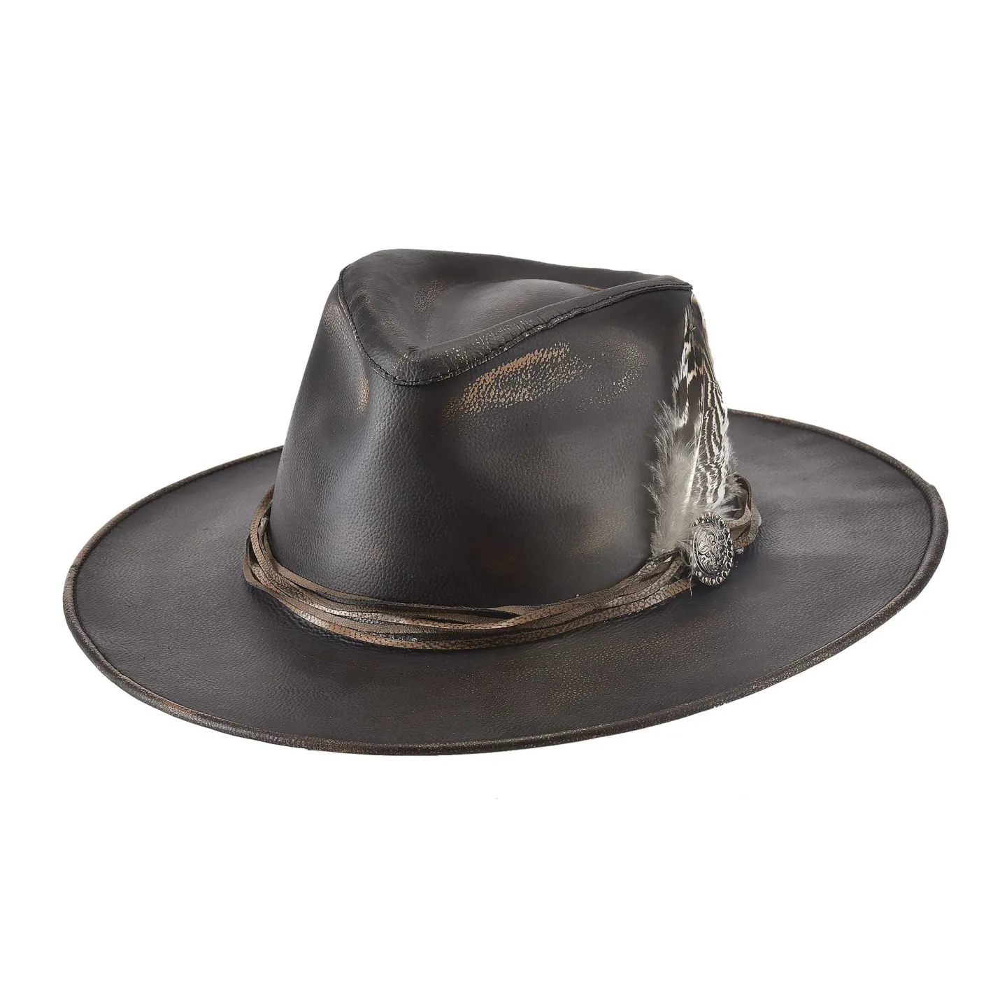 Chapeau Travelller One-Off Cuir Marron- Bullhide Reference : 2803 | Chapellerie Traclet