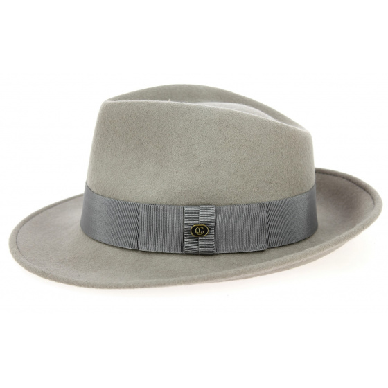 Pearl Wool Felt Fedora Hat - Traclet