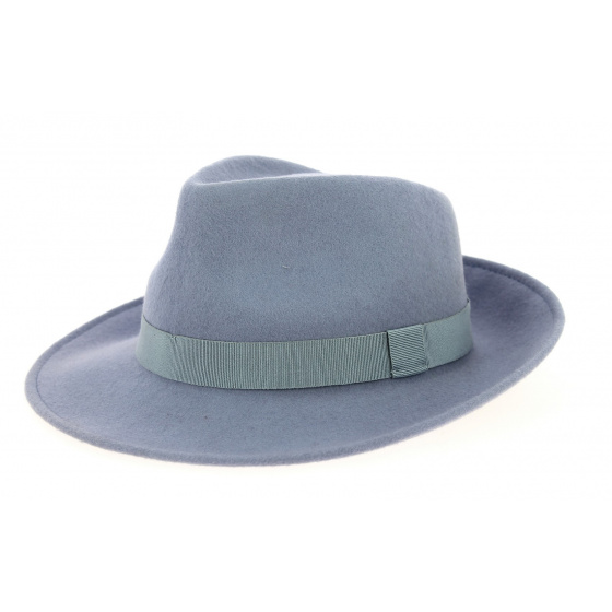 Traclet Grey Sky Wool Felt Fedora Hat
