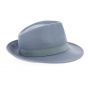 Fedora Hat Grey Sky Wool Felt - Traclet