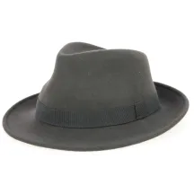 Mouse Grey Wool Felt Fedora Hat - Traclet Reference: 9823 | Traclet Hat Shop