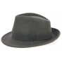 Fedora Hat Wool Felt Grey Mouse - Traclet