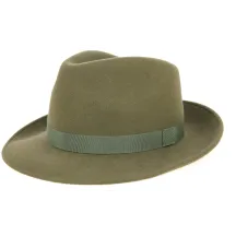 Wool Felt Fedora Hat Loden - Traclet Reference: 9826 | Chapellerie Traclet