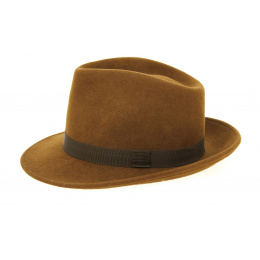 Fedora Hat Wool Felt Navy