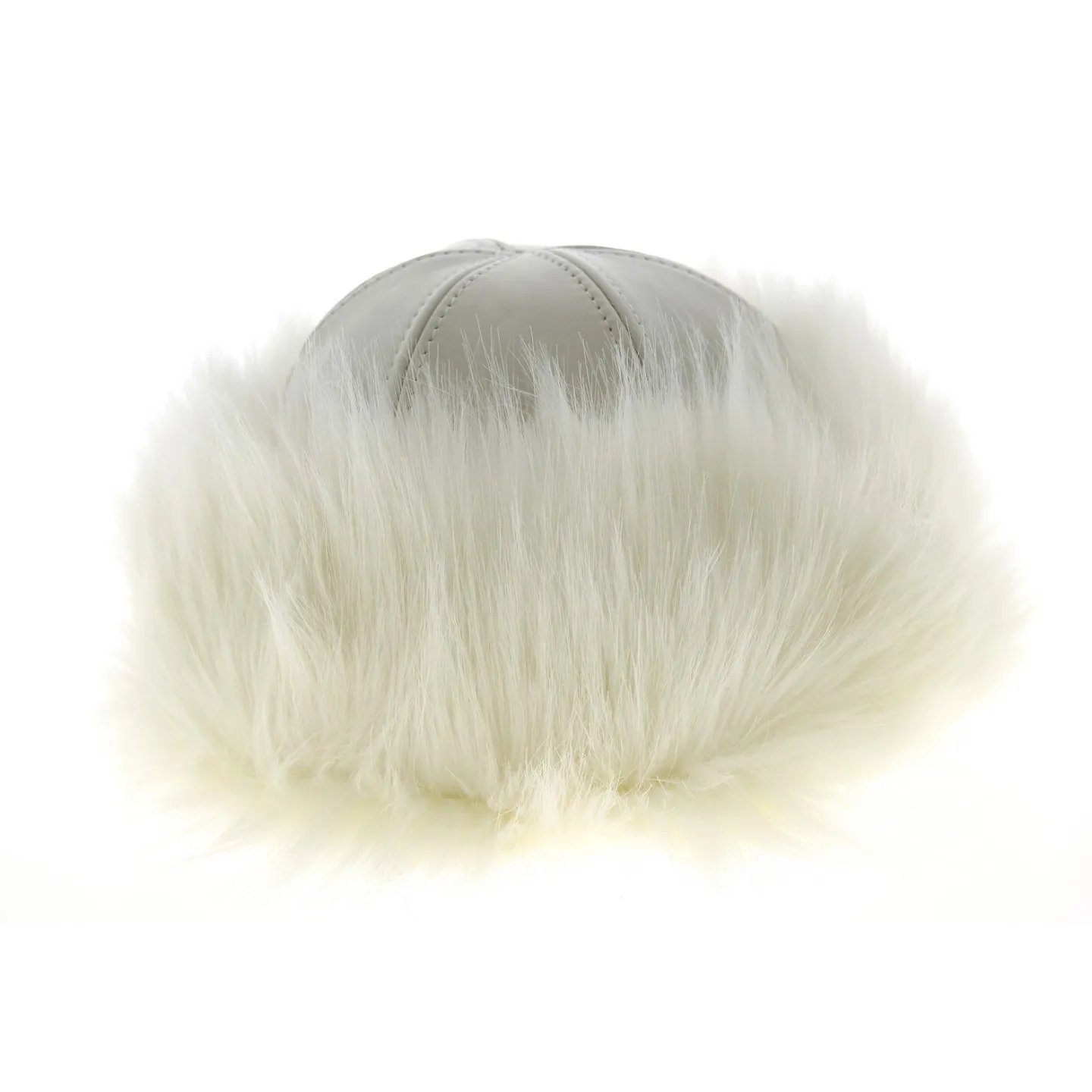 Women's Irena Hat Faux Fur & Leather White - Traclet Reference: 9831 | Traclet Hatters