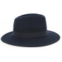 Navy Wool Felt Indiana Traveller Hat - Traclet