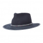 Chapeau Traveller Bushwick Laine & Cuir Noir - American Hat Makers