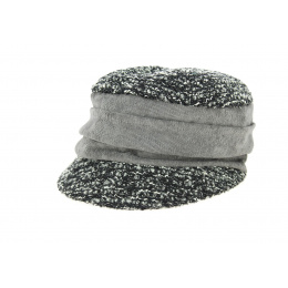 Sweet Cub Newsboy Cap Black & Mouse Gray - Mtm