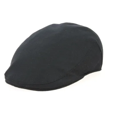Casquette Plate Vaccara Laine & Cachemire Noire- Traclet Reference : 9836 | Chapellerie Traclet
