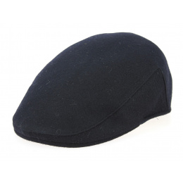 Bottaccia Navy Wool Flat Cap- Traclet