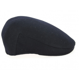 Bottaccia Navy Wool Flat Cap- Traclet