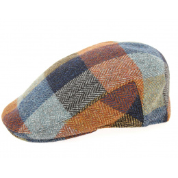 Guardia Patchwork Wool Flat Cap - Traclet