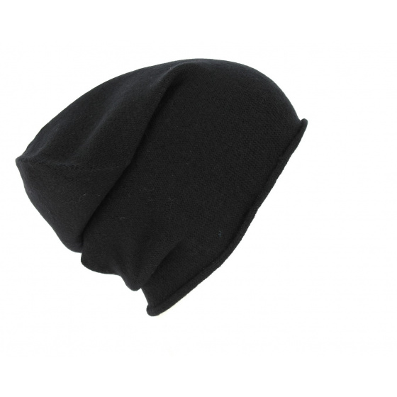 Black Cashmere Beanie - Traclet