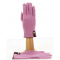 Seville Touch Screen Wool & Cashmere Gloves Pink/Hazelnut - Traclet