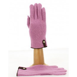 Seville Tactile Gloves Wool & Cashmere Pink/Hazelnut - Traclet