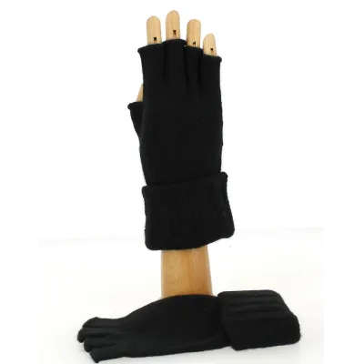 Women's Wool & Angora Mittens - Traclet  Reference : 8504 | Traclet Hat Shop