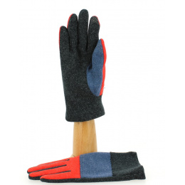 Gants Femme Acrylique & Nylon Bleu - Isotoner