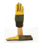 Women's Tactile Gloves ZigZag Ochre - Traclet