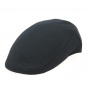 Black Cashmere Taranto Flat Cap - Traclet