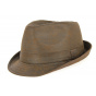 Trilby Fajolles Brown Cotton Hat- Traclet
